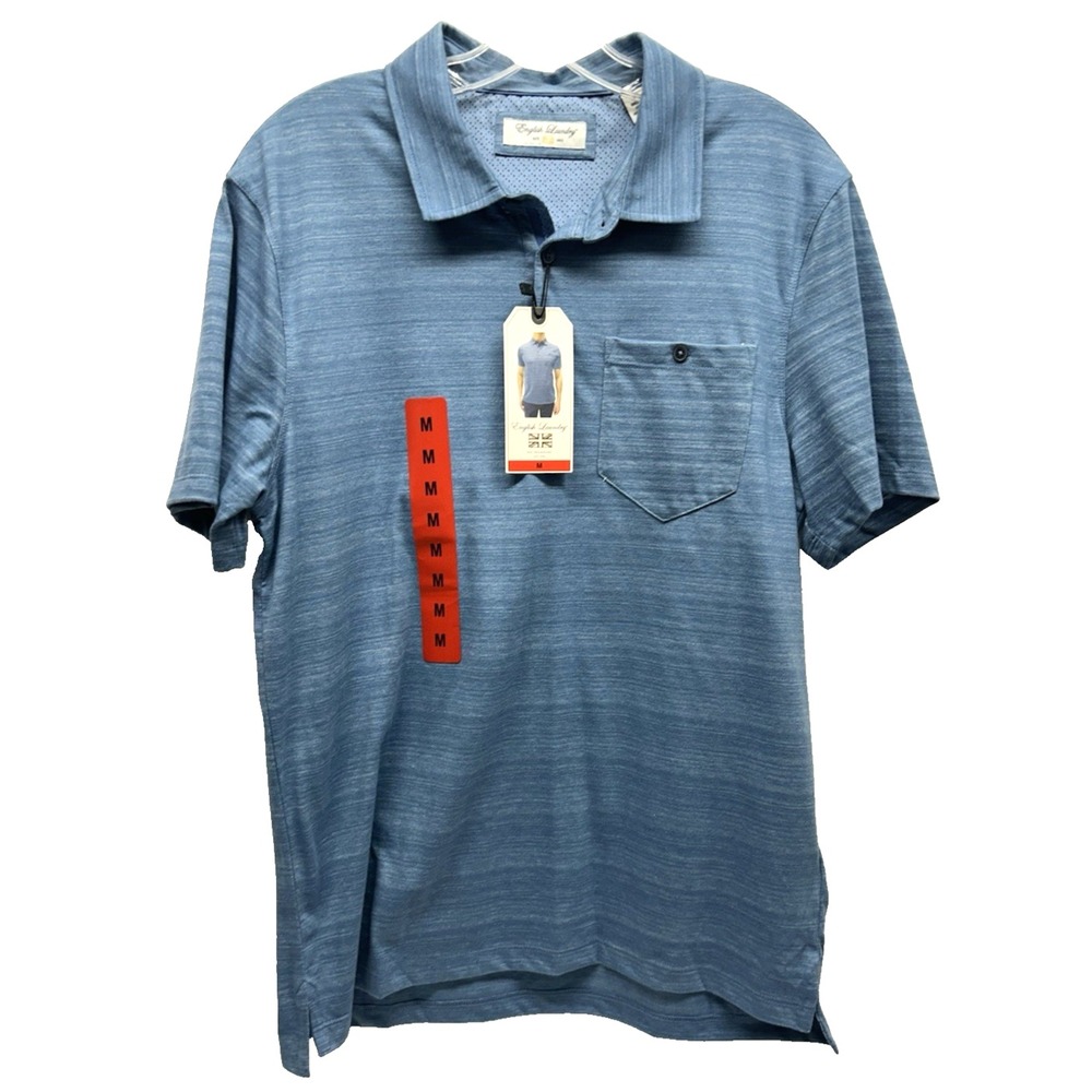 English Laundry Indigo Fog Men's Medium Polo Shirt NEW (H2)